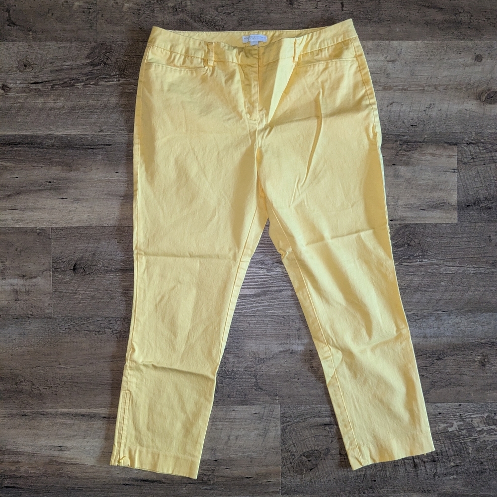 New York & Company Sunny Yellow Trousers